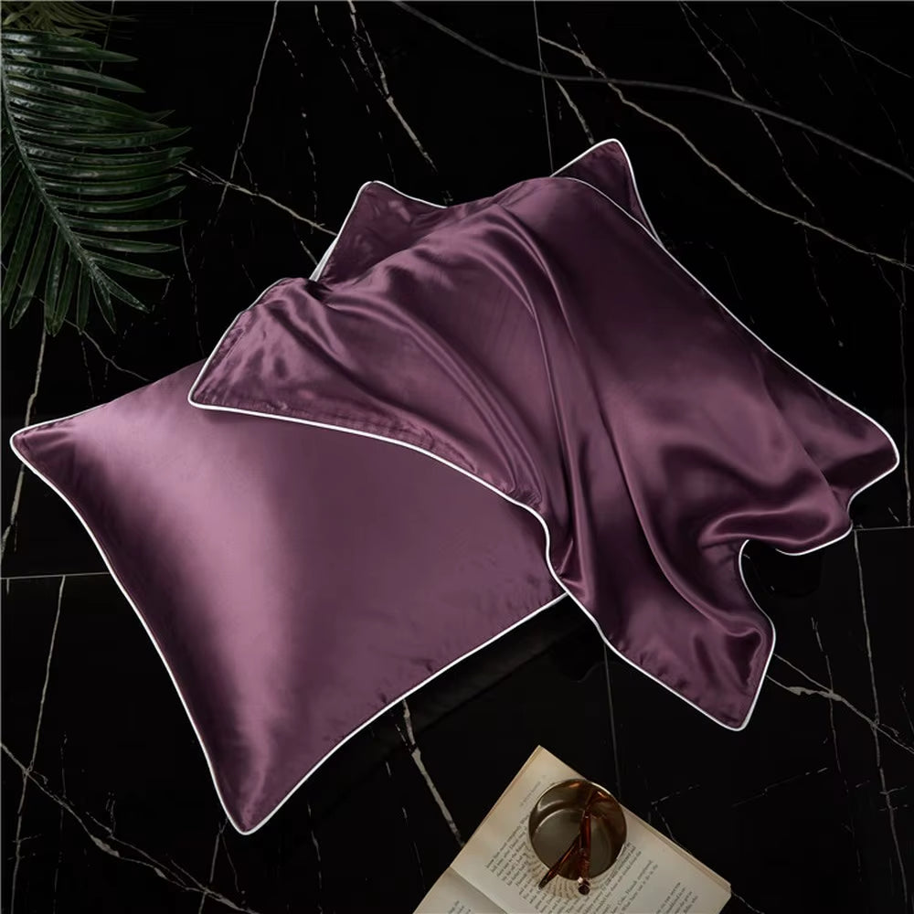 New 100% Mulberry Silk Pillowcase Top Quality Pillow Case Silk Pillows Case 48X74CM Pillowcase Bed Throw Single Pillow Covers